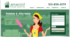 Desktop Screenshot of emeraldhousecleaning.com
